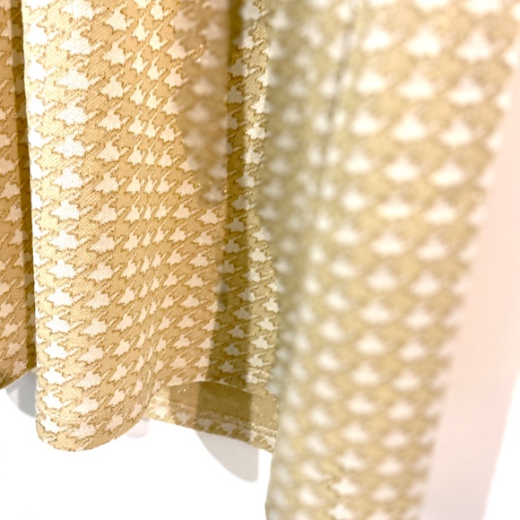 Retro/vintage gold & white dress - Picture 2 of 3